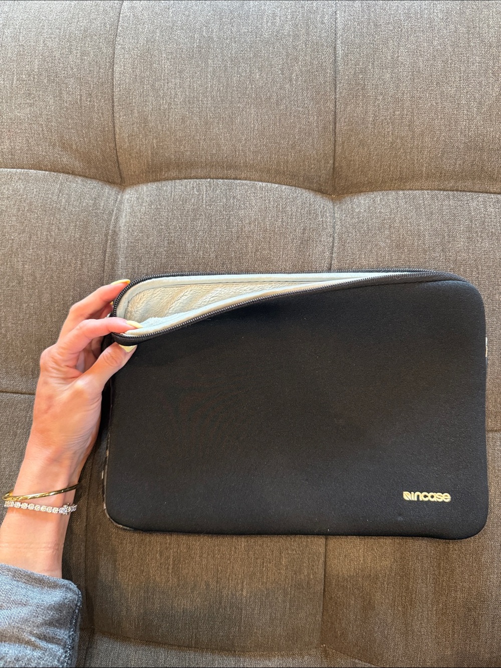 Incase Black Laptop Sleeve with soft interior 12 x 7.5 in